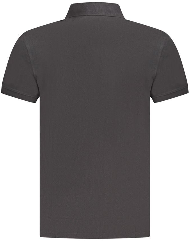 Timberland Black Cotton Men's Polo Shirt Zwart