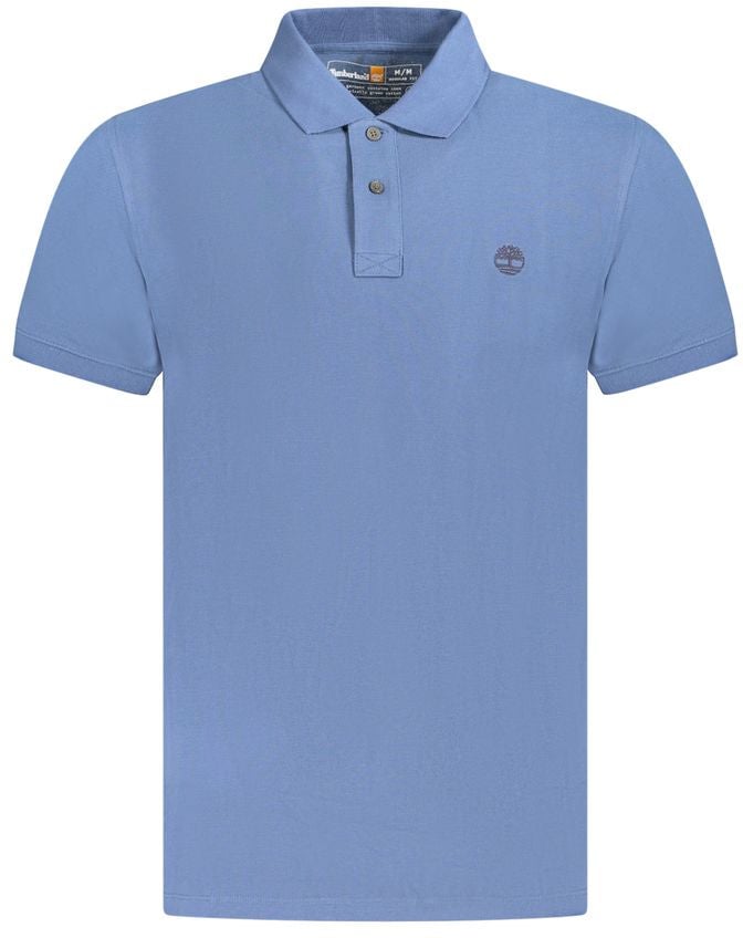 Timberland Yellow Organic Cotton Men T-Shirt Blauw