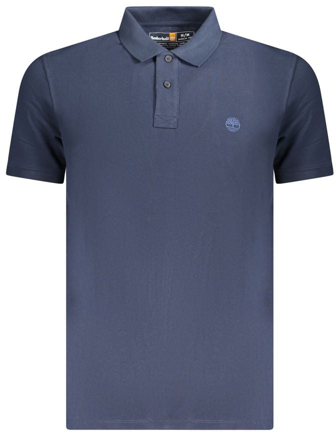 Timberland Blu Cotton Mens Polo Blauw
