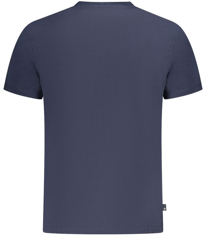 Timberland Blue Cotton Men T-Shirt Blauw