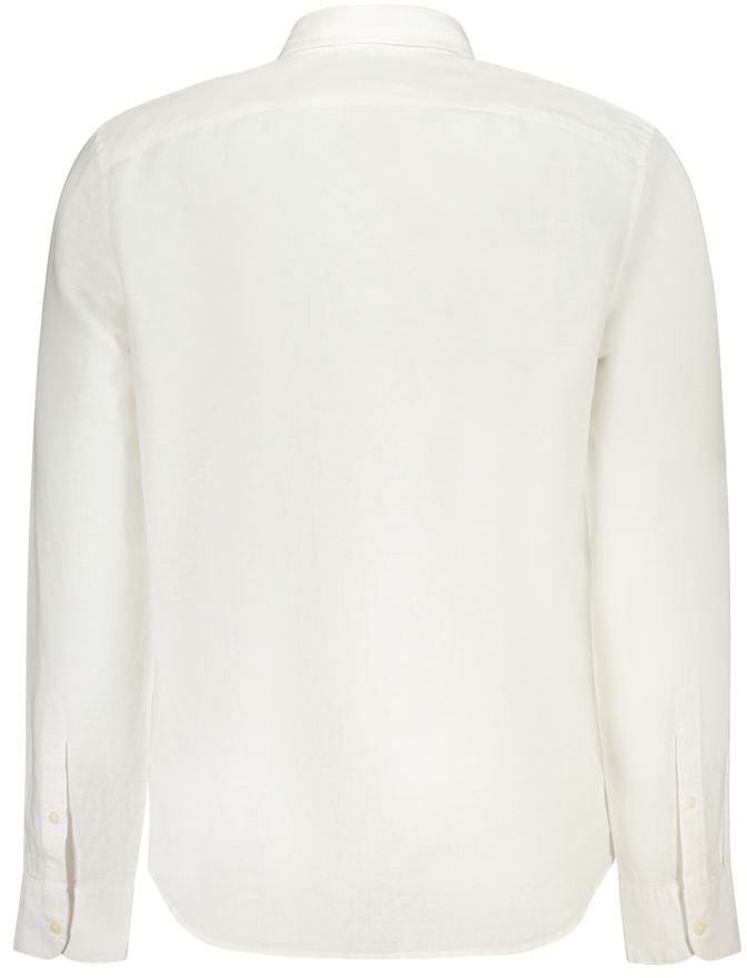 Timberland White Linen Men's Shirt Wit