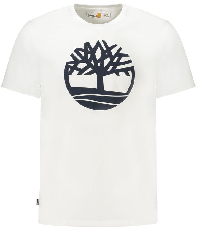 Timberland Timberland Bianco Cotton Men T-Shirt Wit