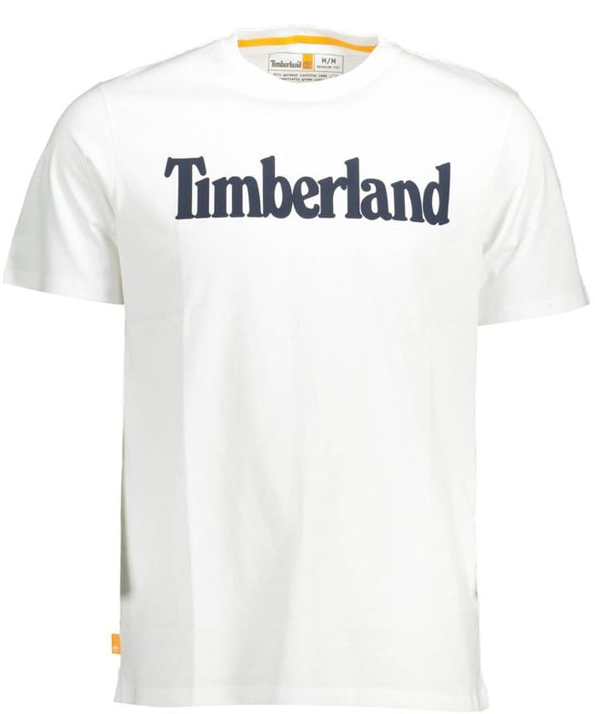 Timberland Bianco Organic Cotton Men's T-Shirt Oranje