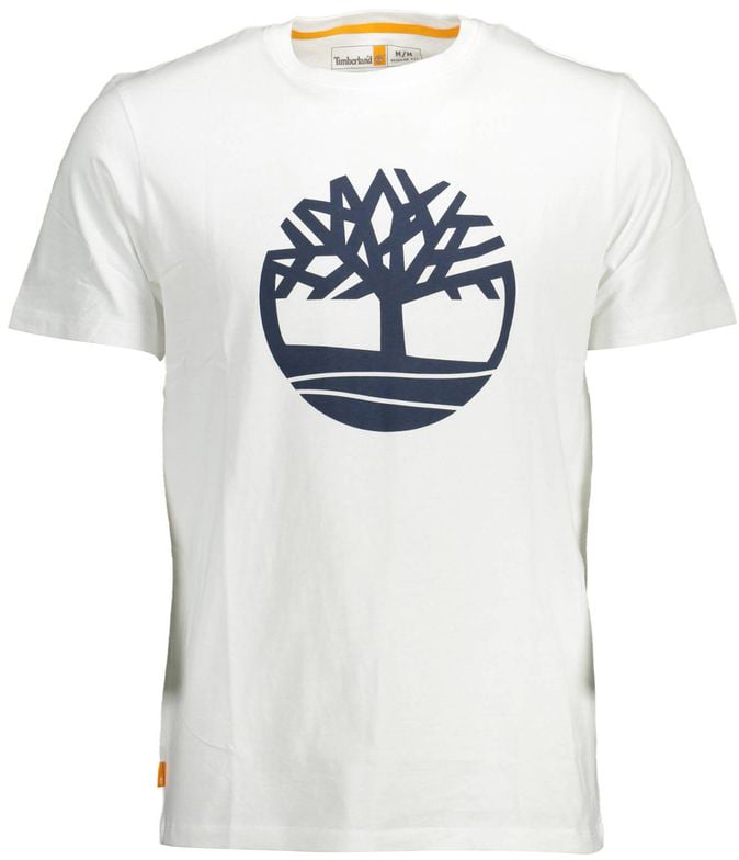 Timberland Timberland White Organic Cotton Men's T-Shirt Wit