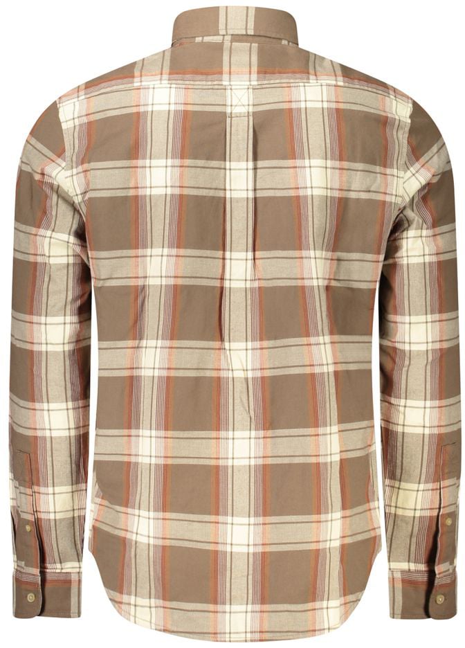 Timberland Brown Cotton Men Shirt Bruin