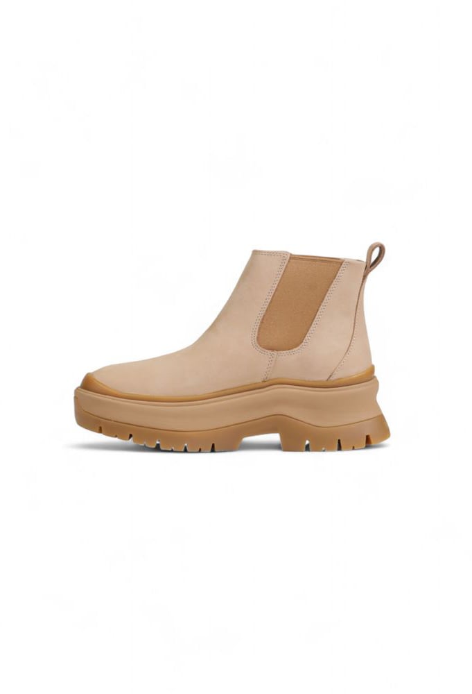 Timberland Beige Suede Leather Ankle Boots Beige