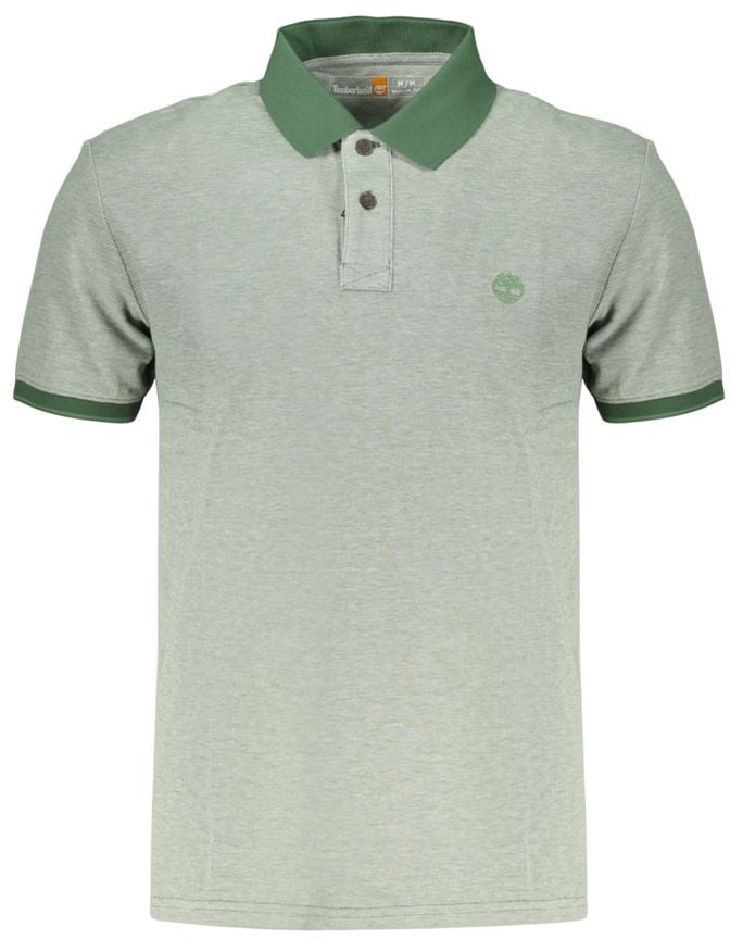 Timberland Verde Cotton Men Polo Groen