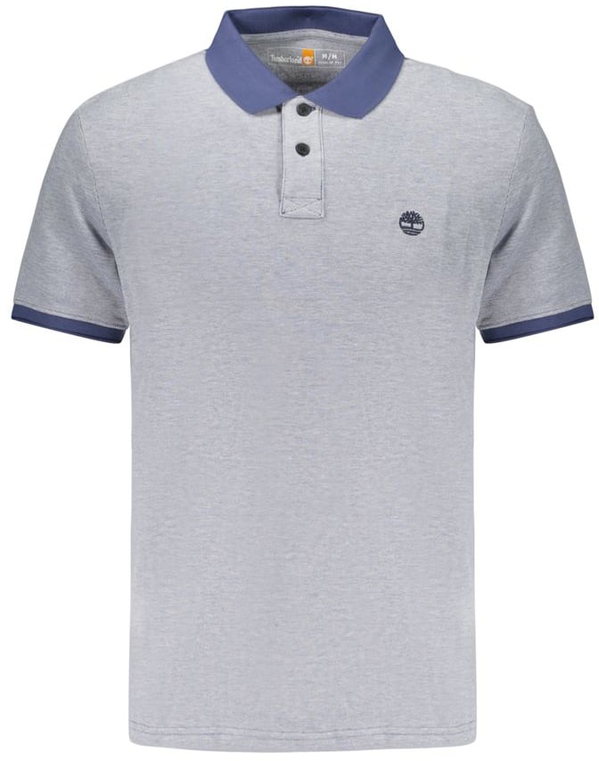 Timberland Blue Cotton Men's Polo Shirt Blauw
