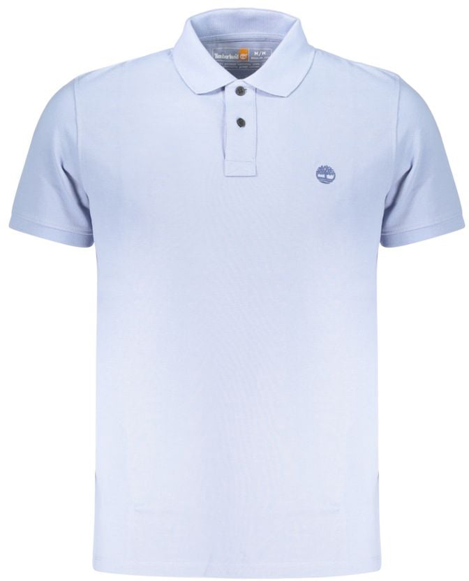 Timberland Azzurro Cotton Men Polo Shirt Blauw