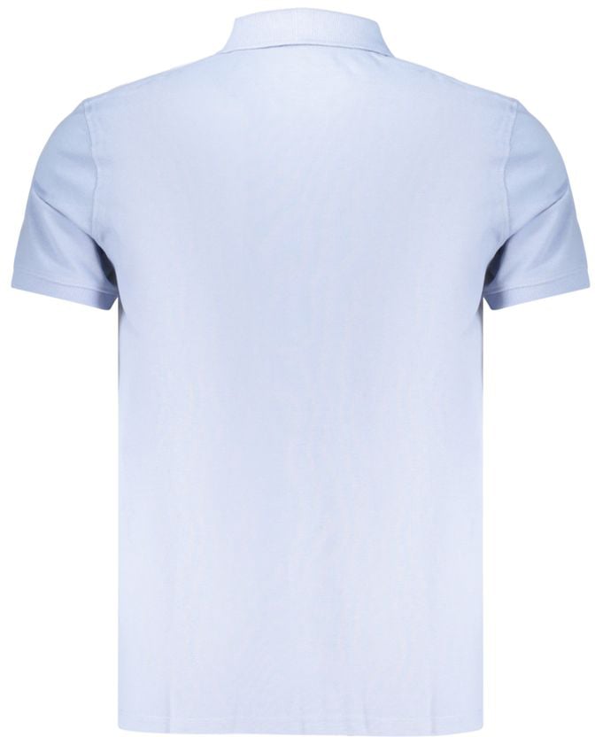Timberland Azzurro Cotton Men Polo Shirt Blauw