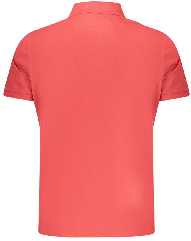 Timberland Red Organic Cotton Men Polo Rood