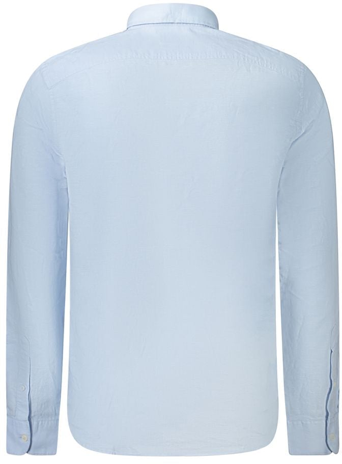 Timberland Timberland Azzurro Linen Men's Shirt Blauw