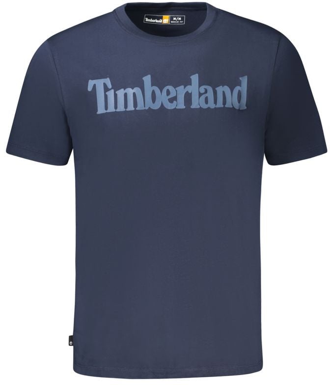 Timberland Blu Organic Cotton Men T-Shirt Blauw
