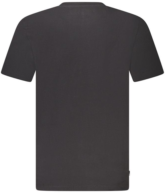 Timberland Black Organic Cotton Men T-Shirt Zwart