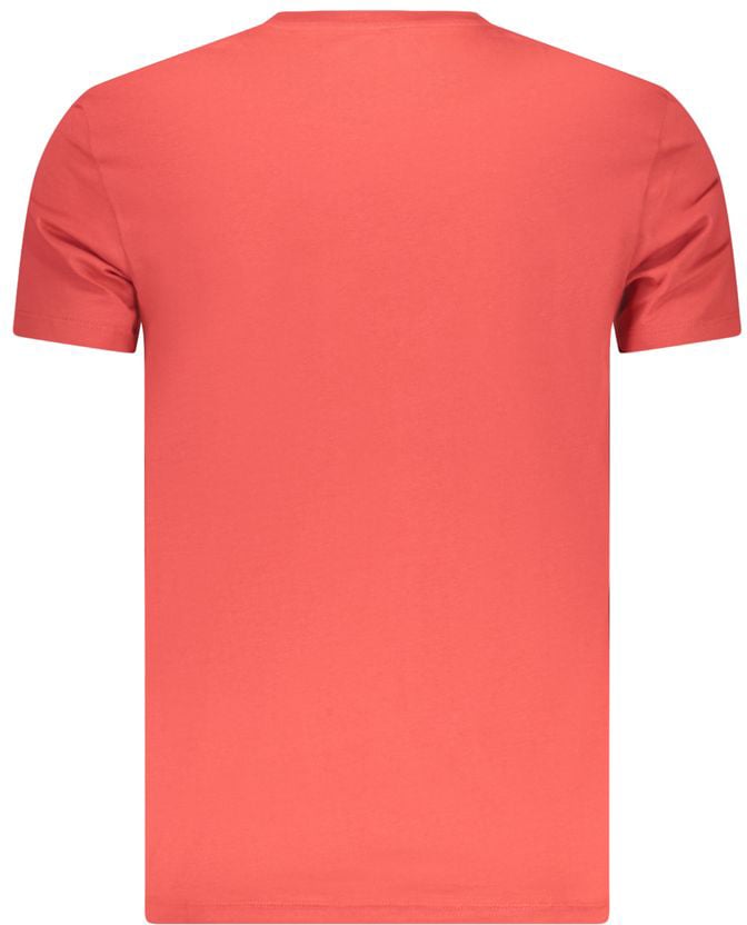 Timberland Red Organic Cotton Men T-Shirt Rood