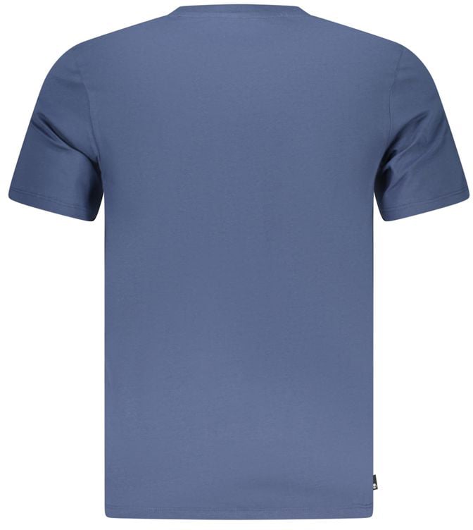 Timberland Blue Cotton Men T-Shirt Blauw