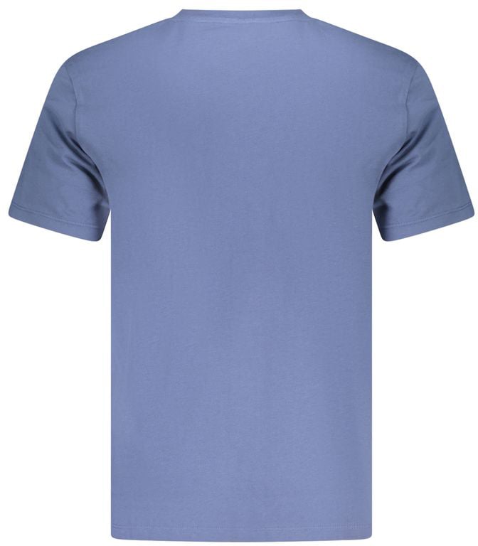 Timberland Blue Organic Cotton Men T-Shirt Blauw