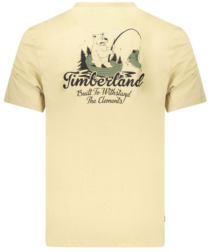 Timberland Beige Cotton Men's T-Shirt Beige