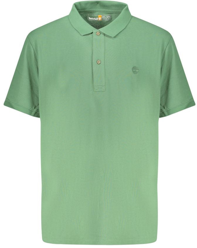 Timberland Verde Cotton Men Polo Shirt Groen