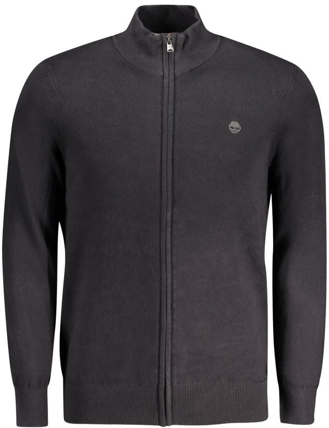 Timberland Black Organic Cotton Men Cardigan Zwart