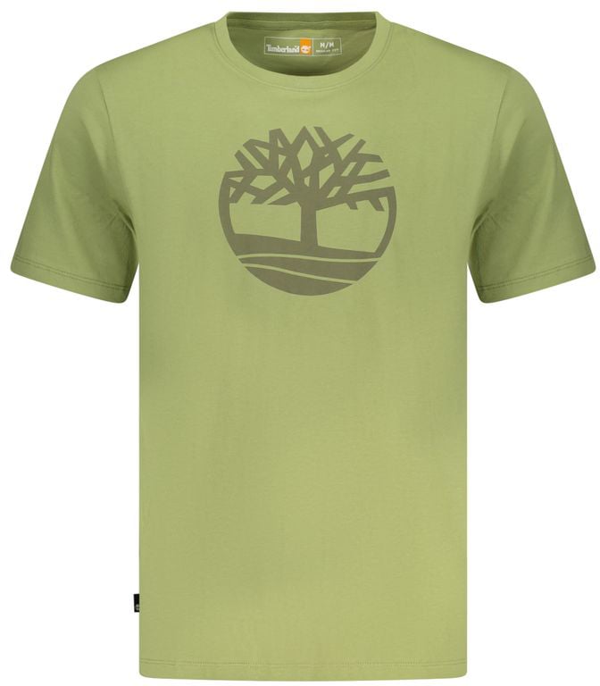 Timberland Timberland Green Cotton Men's Shirt Groen