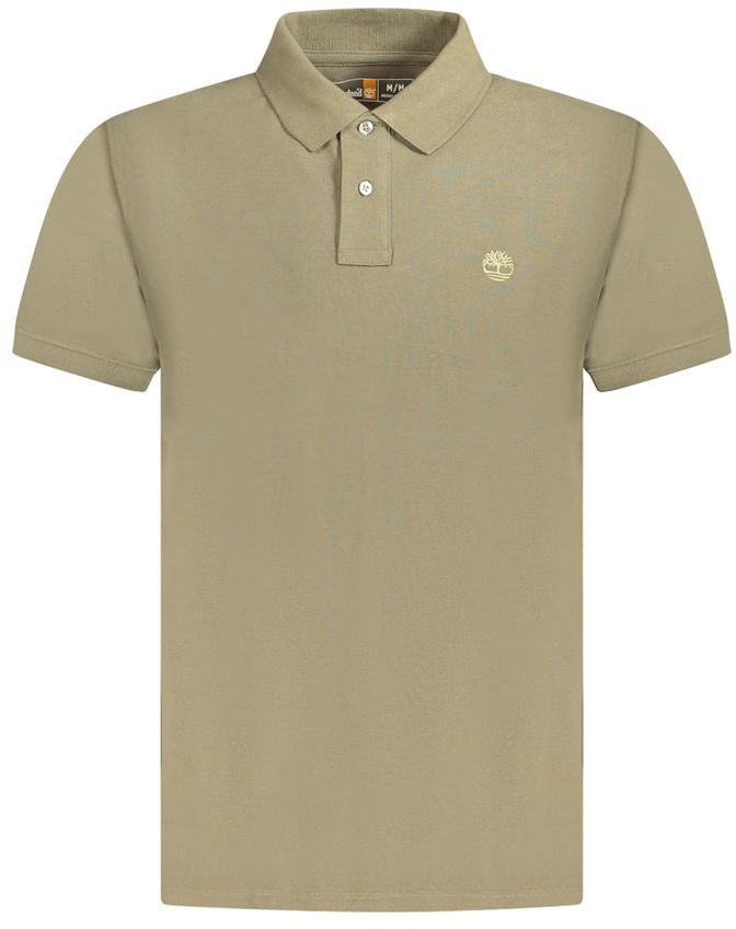 Timberland Timberland Green Cotton Polo T-Shirt Bruin