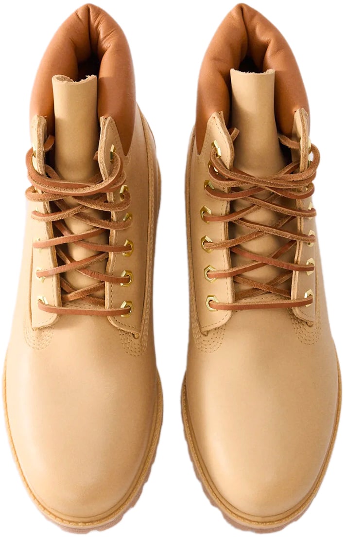 Timberland Stivale Stringato Waterproof Premium 6-Inch Medium Beige Beige