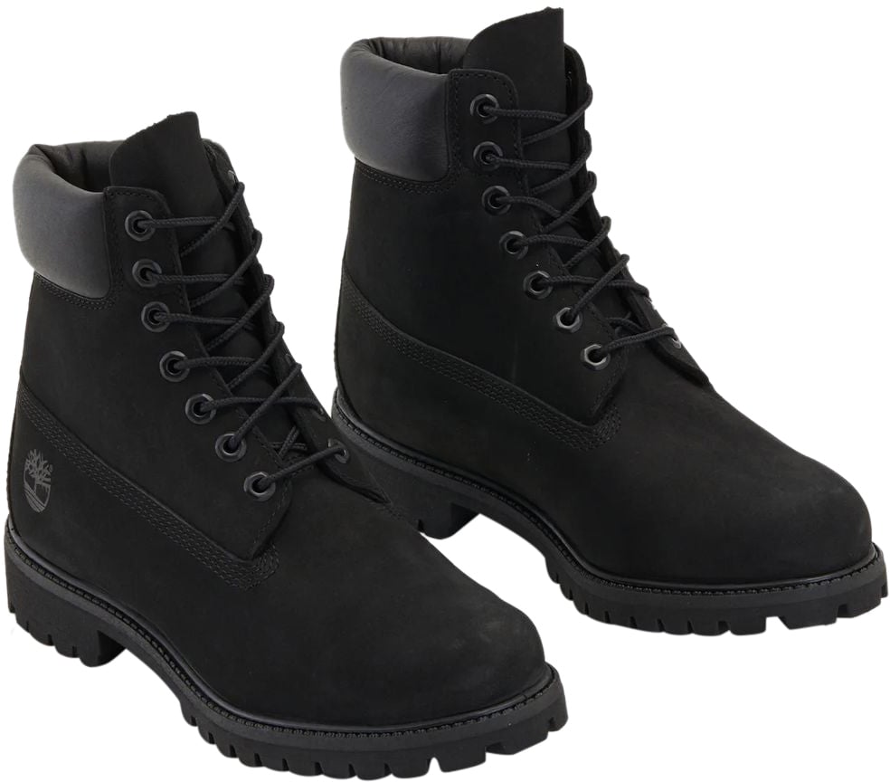 Timberland Stivale Stringato Waterproof Premium 6-Inch Nero Zwart