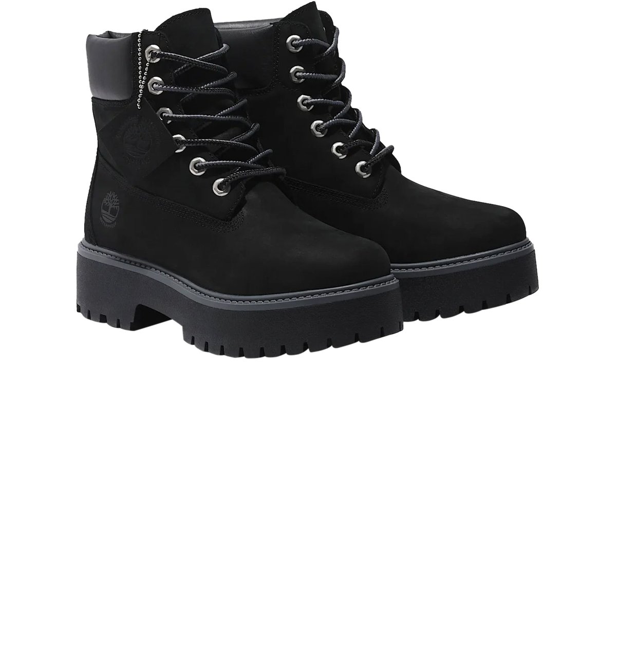 Timberland Stivale Stringato Waterproof Women's 6 Inch Jet Black Divers