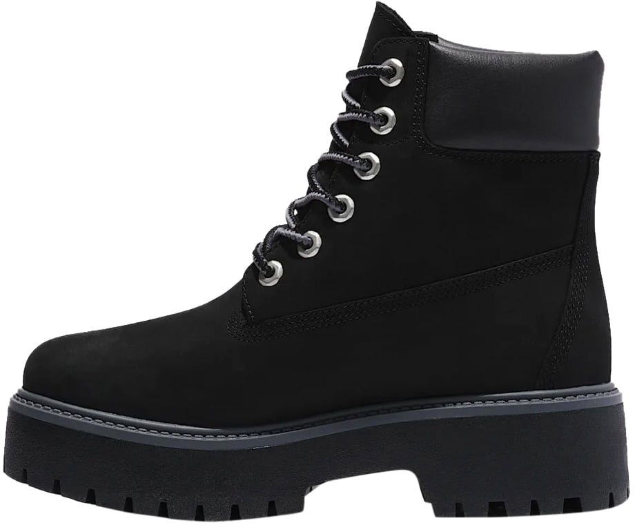 Timberland Stivale Stringato Waterproof Women's 6 Inch Jet Black Divers
