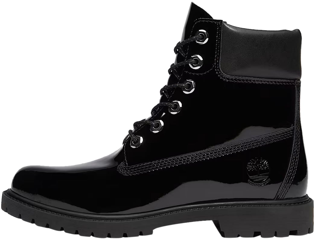 Timberland Stivale Stringato Women's Waterproof Premium 6-Inch Black Patent Divers