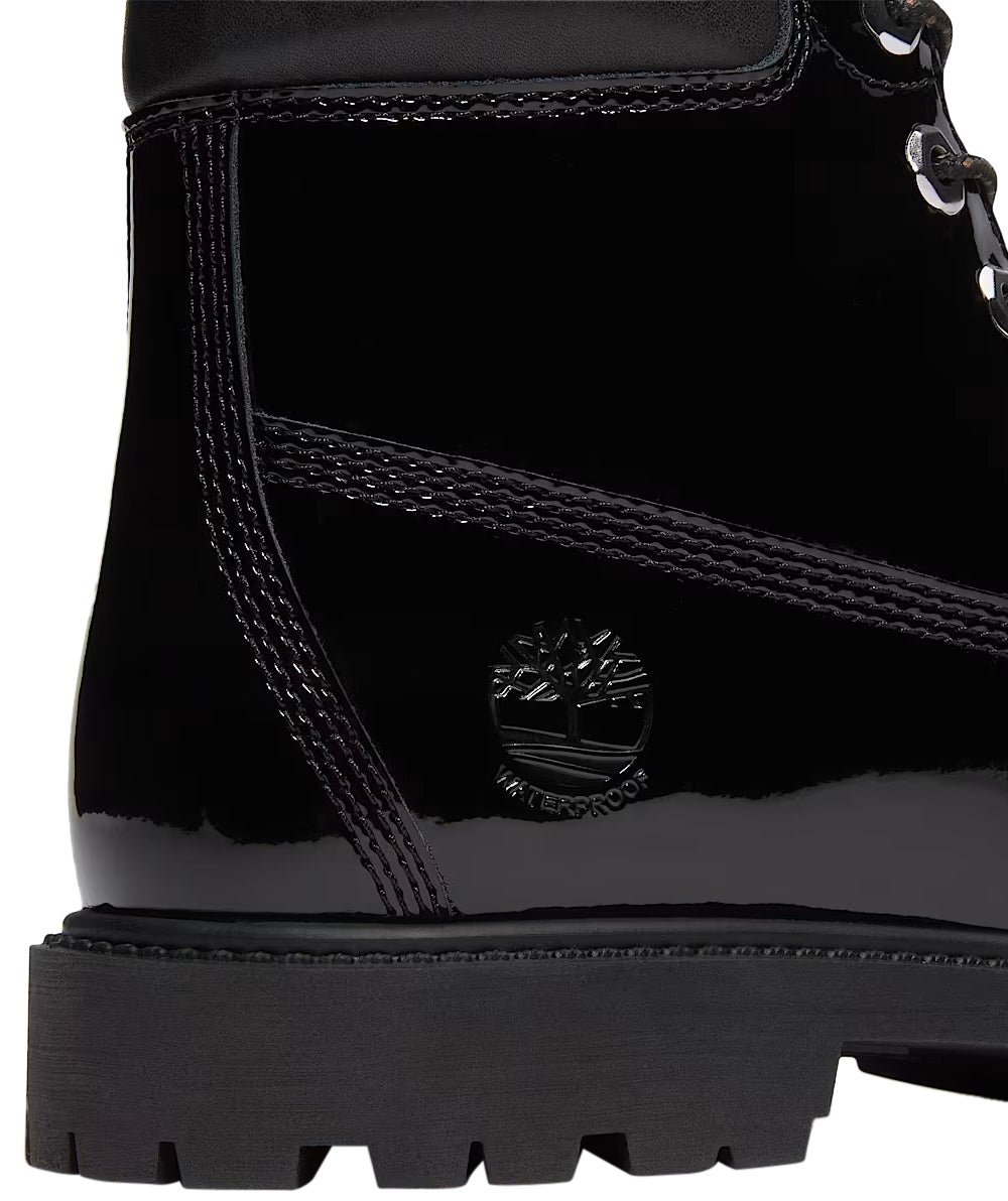 Timberland Stivale Stringato Women's Waterproof Premium 6-Inch Black Patent Divers