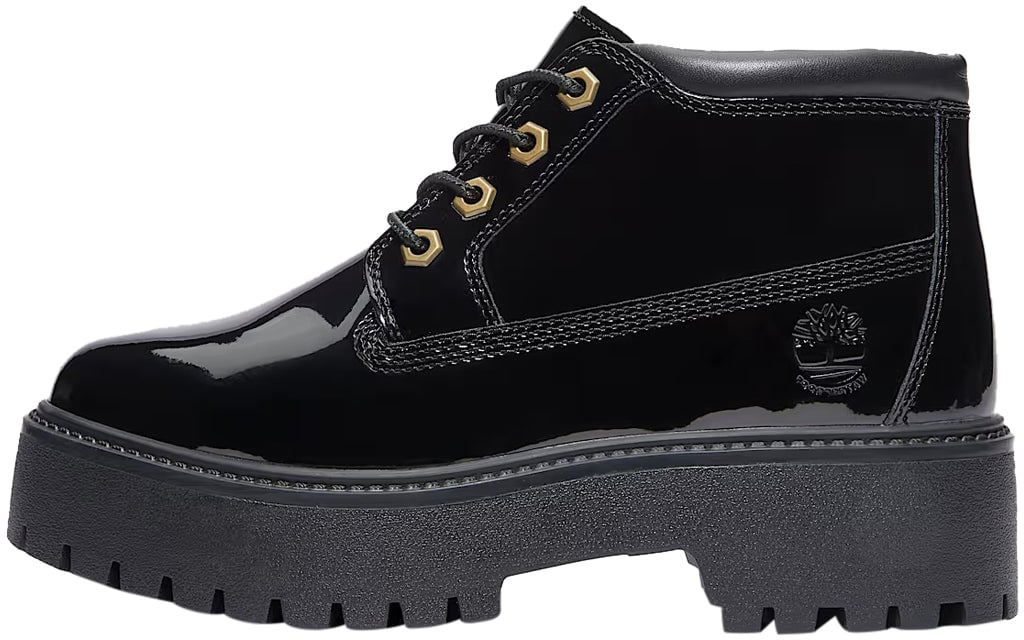 Timberland Stivaletto Women's Stone Street Waterproof Platform Black Patent Divers
