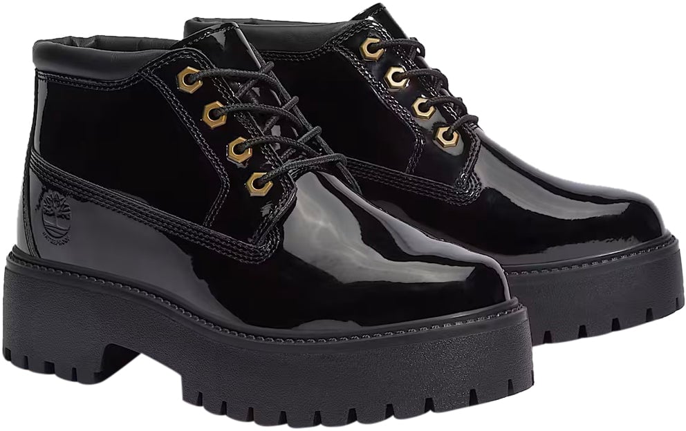 Timberland Stivaletto Women's Stone Street Waterproof Platform Black Patent Divers