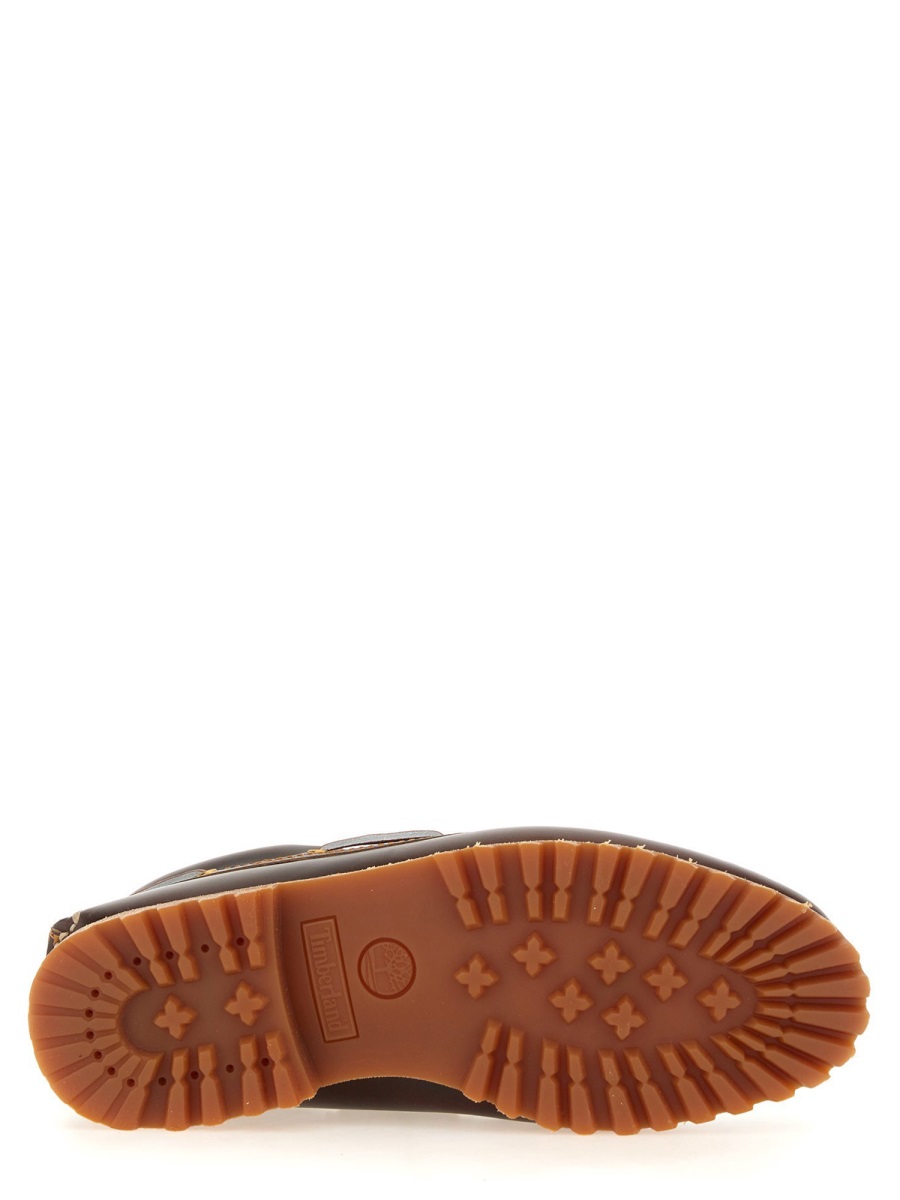 Timberland Rich Brown Rounded Moc Stitching Boat Shoes Bruin