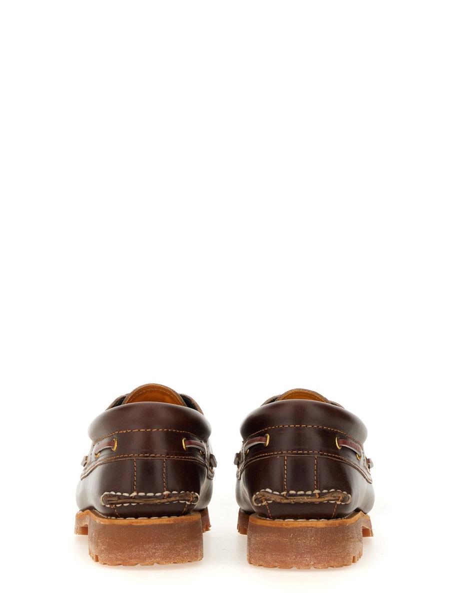 Timberland Rich Brown Rounded Moc Stitching Boat Shoes Bruin