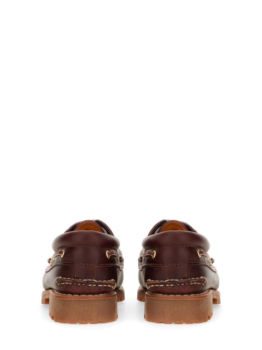 Timberland Rich Brown Padded Collar Boat Loafers Zwart