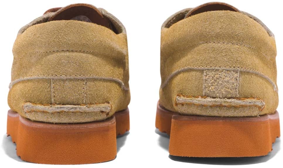 Timberland 3 Eye Wedge Vibram Lace-up Boat Shoes Beige