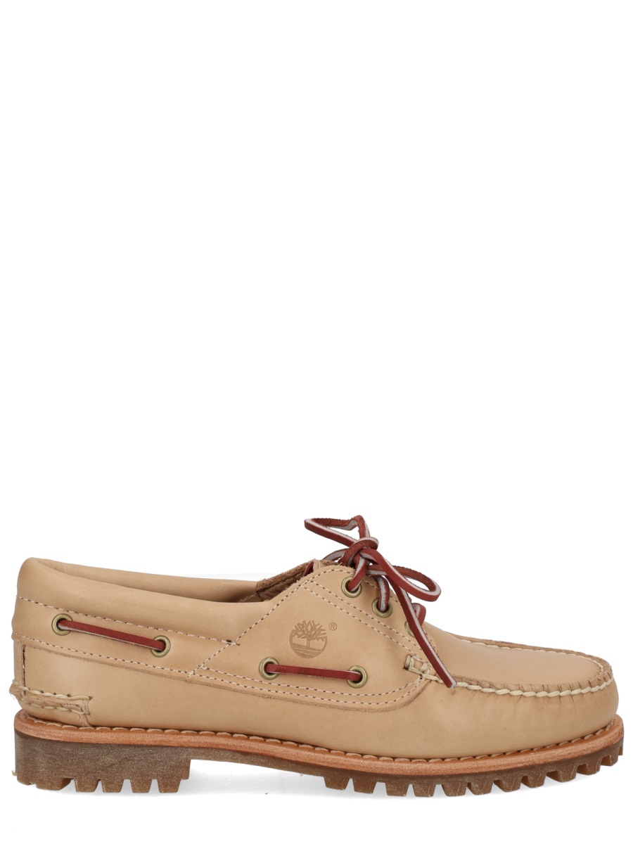 Timberland Leather Noreen Classic Stitching Loafers Bruin