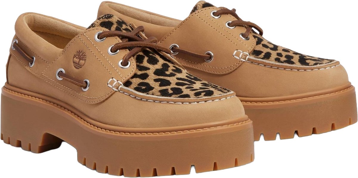 Timberland Dames STONE STREET BOAT SHOE loafers Beige