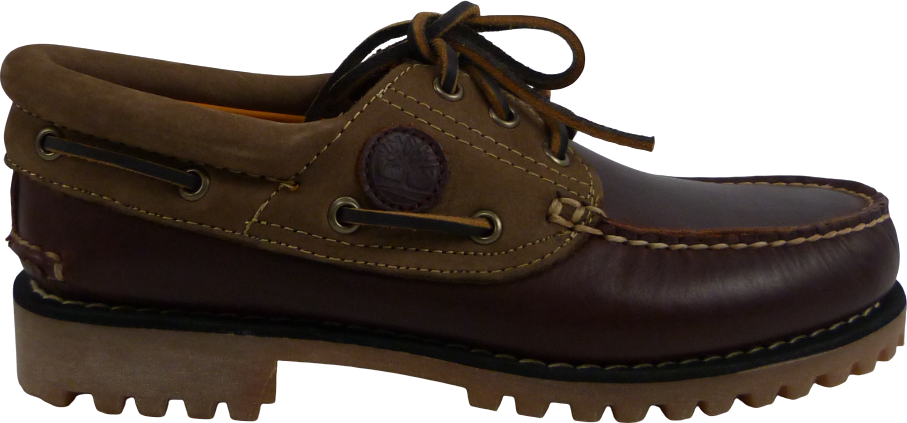Timberland Mocassino in Pelle Marrone e Beige Beige