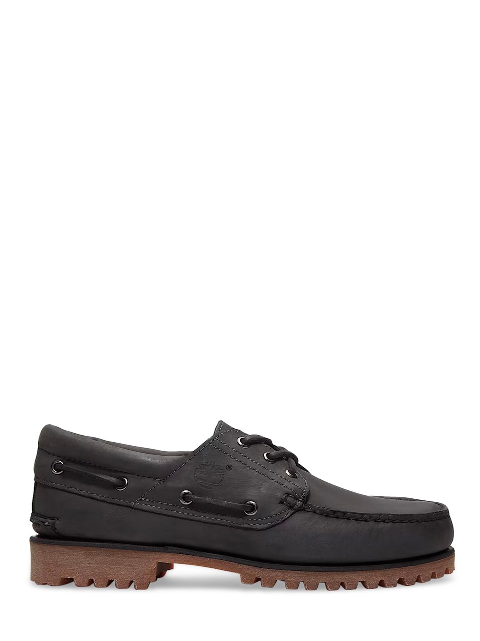 Timberland Classic Boat Shoes with Dark Grey Nubuck Upper Zwart