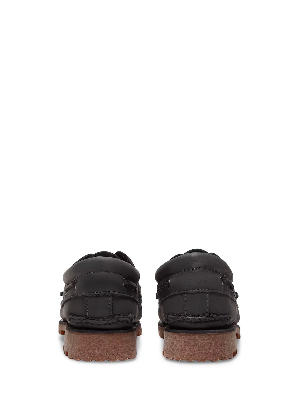 Timberland Classic Boat Shoes with Dark Grey Nubuck Upper Zwart