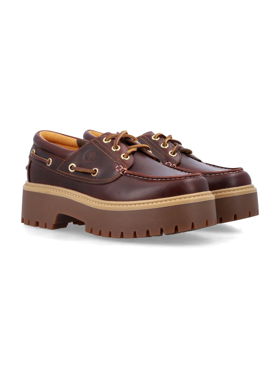 Timberland 3 Eye Boat Platform Marrone Bruin