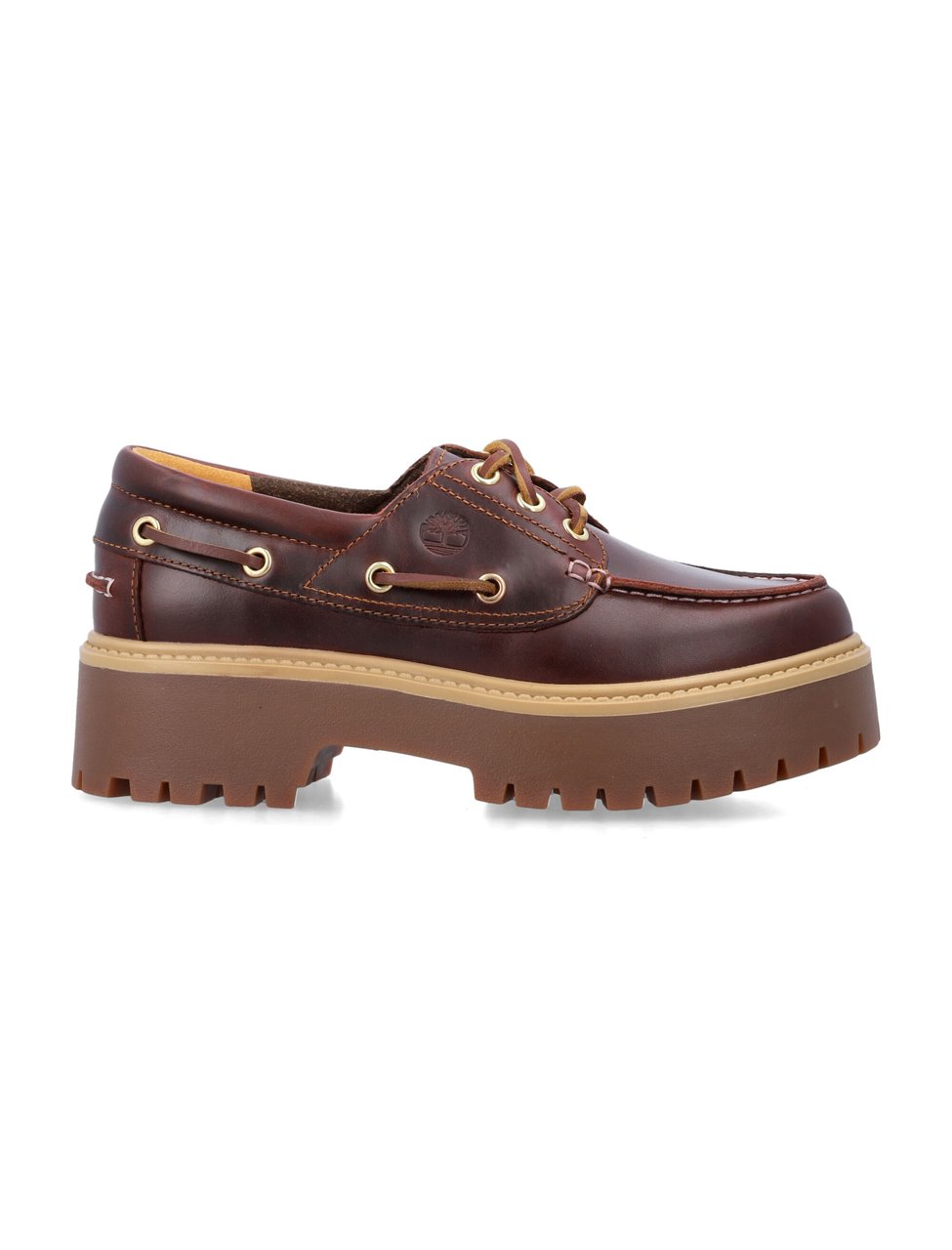 Timberland 3 Eye Boat Platform Marrone Bruin