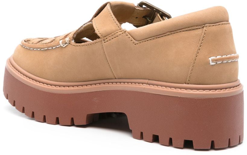 Timberland Flat Shoes Beige Beige