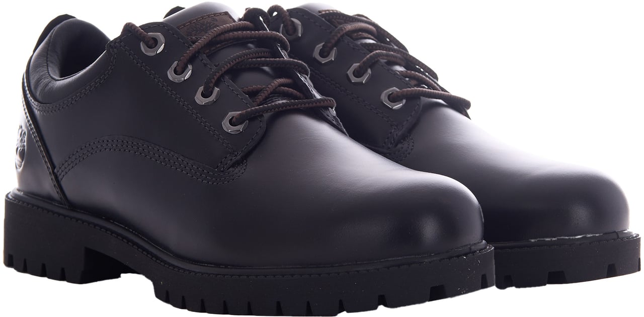 Timberland Flat Shoes Black Full Grain Zwart