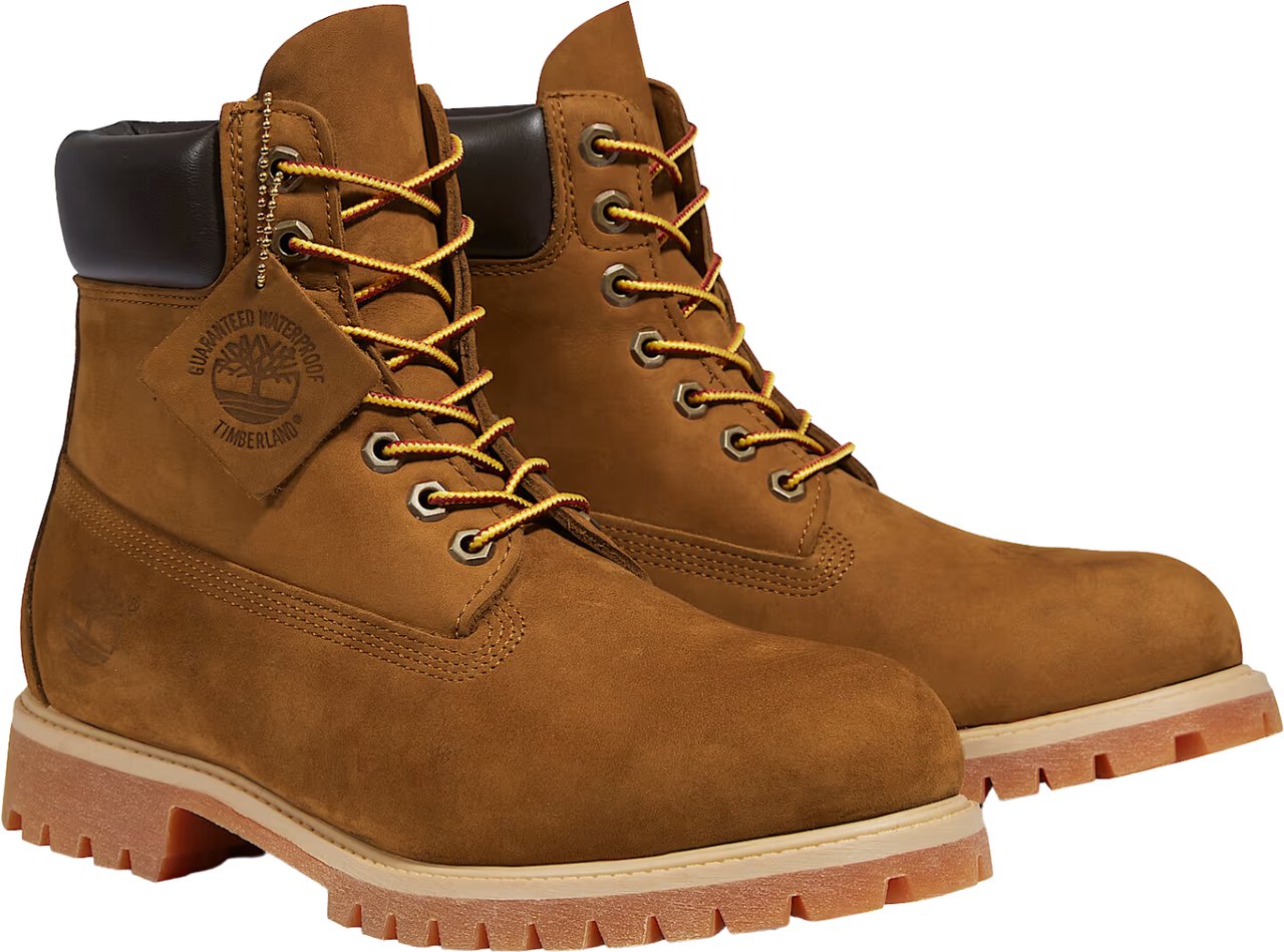 Timberland Premium 6 Inch Lace Up Waterproof Boot Beige