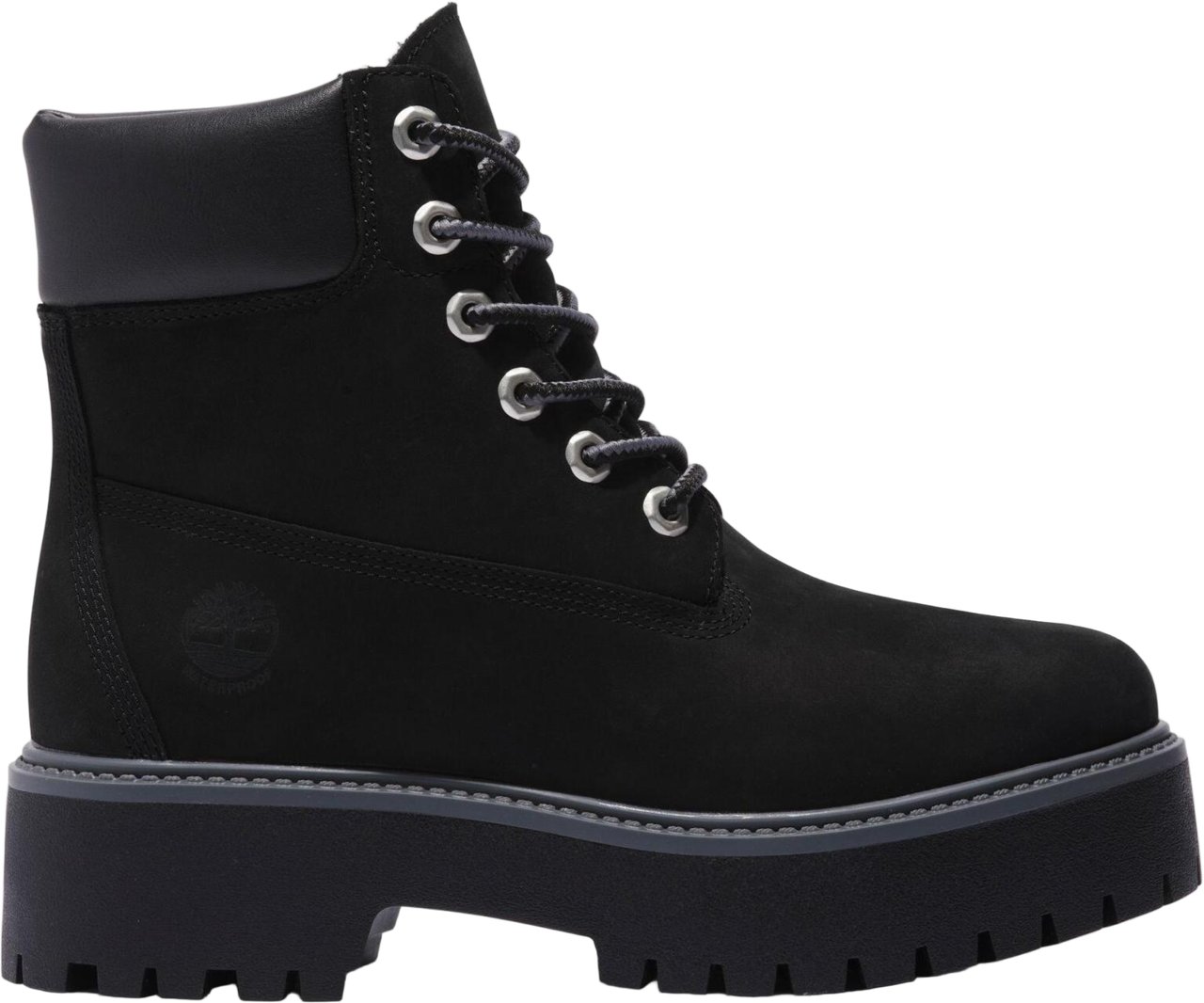 Timberland STONE STREET 6 INCH LACE UP WATERPROOF BOOT JET BLACK Zwart