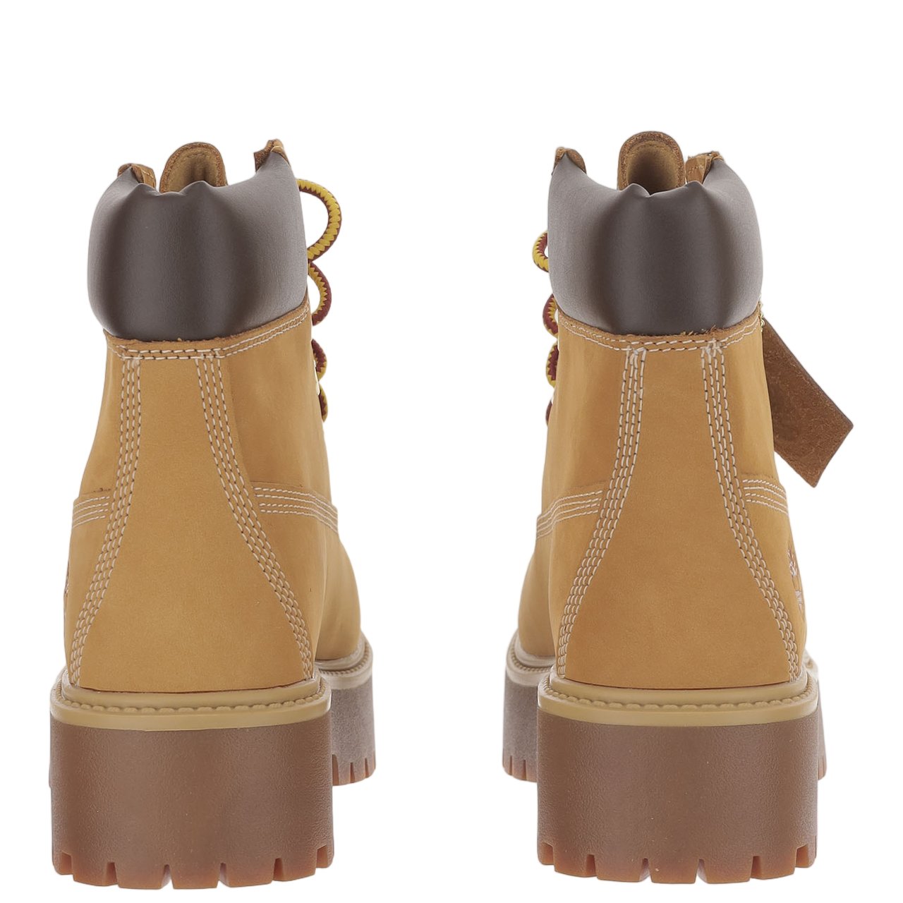 Timberland Brown Chunky Leather Ankle Boots With Waterproof Design Neutraal